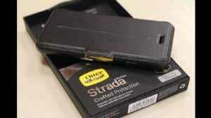 מגן ספר אוטרבוקס סטרדה אייפון 15 פרומקס Otterbox strada MagSafe שחור