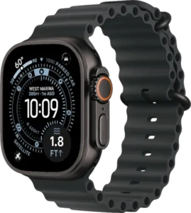 שעון חכם Apple Watch Ultra 3 49mm GPS+Cell Black Titanium Black Band יבואן רשמי MF0J4QI/A
