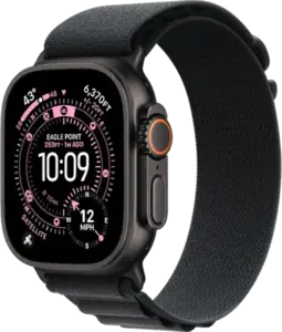 שעון חכם APPLE Watch Ultra 3 GPS+Cell 49M Black Titanium Black Charcoal Loop יבואן רשמי MF0V4QI/A