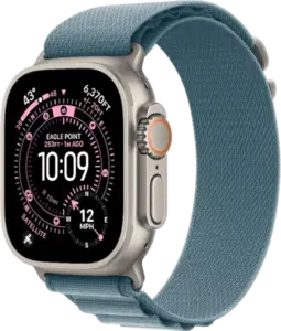 שעון חכם Apple Watch Ultra 3 GPS+Cell 49M Natural Titanium Blue Alpine Loop יבואן רשמי MEWM4QI/A